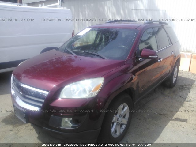 5GZER23788J306464 - 2008 SATURN OUTLOOK XR RED photo 2