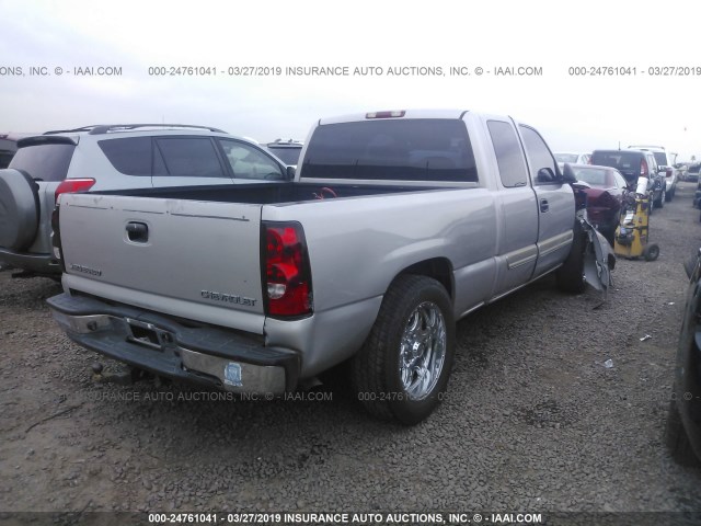 2GCEC19V341133895 - 2004 CHEVROLET SILVERADO C1500 GRAY photo 4