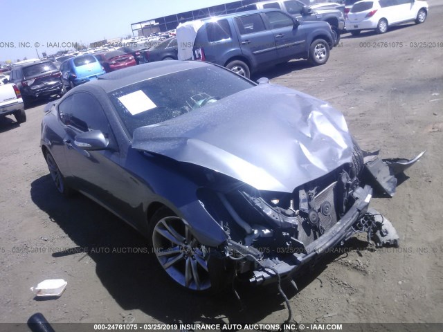 KMHHU6KH3BU057510 - 2011 HYUNDAI GENESIS COUPE 3.8L GRAY photo 1