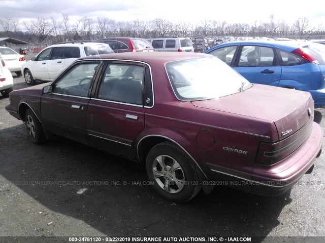 3G4AG55NXPS619303 - 1993 BUICK CENTURY SPECIAL RED photo 3