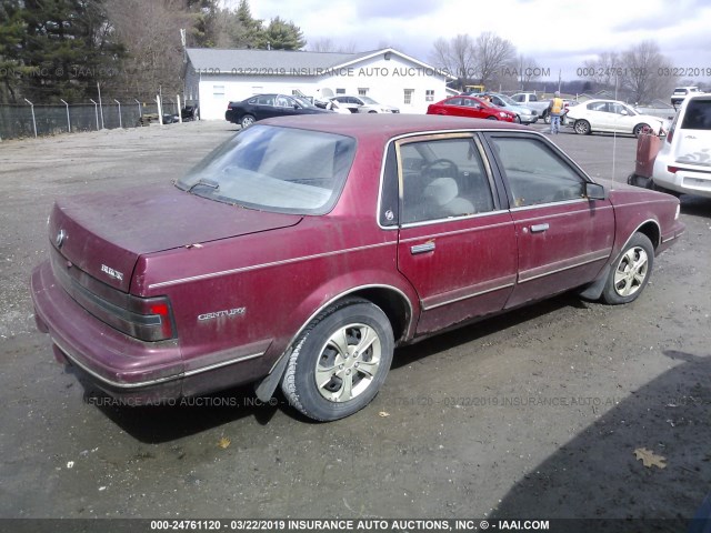 3G4AG55NXPS619303 - 1993 BUICK CENTURY SPECIAL RED photo 4