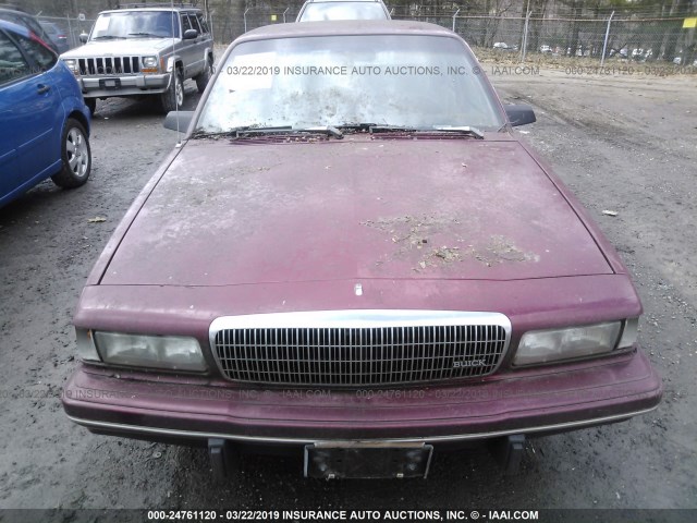 3G4AG55NXPS619303 - 1993 BUICK CENTURY SPECIAL RED photo 6