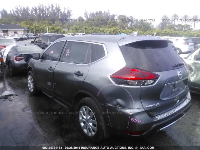 KNMAT2MT1JP601650 - 2018 NISSAN ROGUE S/SV GRAY photo 3