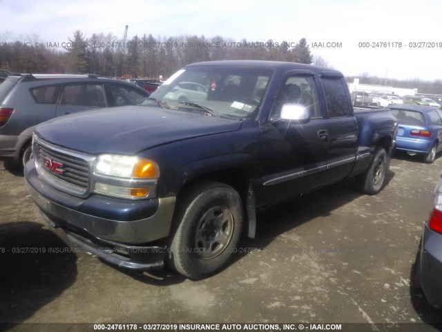 2GTEK19T0Y1260904 - 2000 GMC NEW SIERRA K1500 BLUE photo 2