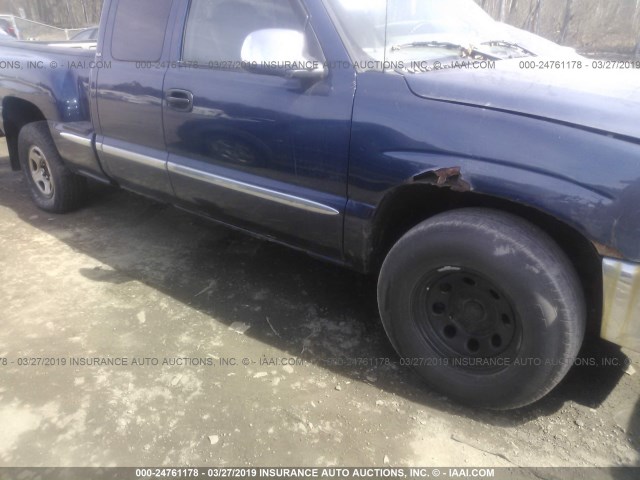 2GTEK19T0Y1260904 - 2000 GMC NEW SIERRA K1500 BLUE photo 6