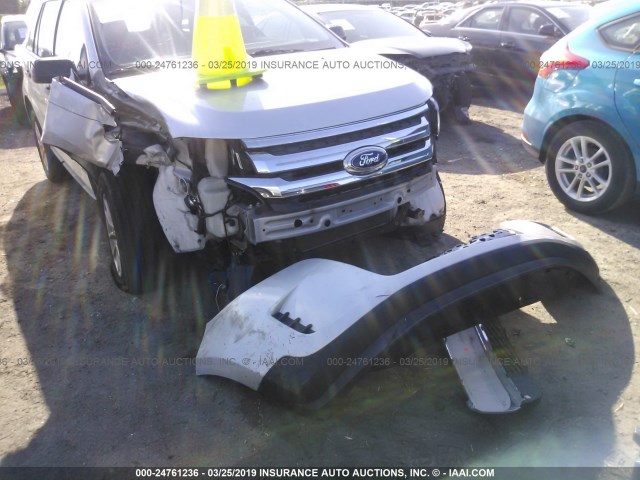 2FMDK3GC9EBA89131 - 2014 FORD EDGE SE SILVER photo 6