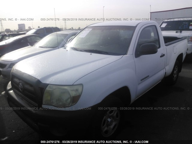 5TENX22N66Z152315 - 2006 TOYOTA TACOMA WHITE photo 2