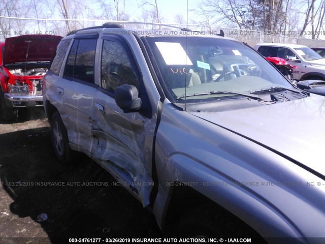 1GNDT13SX72144138 - 2007 CHEVROLET TRAILBLAZER LS/LT SILVER photo 6