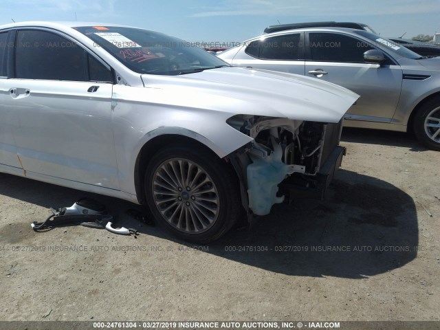 3FA6P0K96DR348513 - 2013 FORD FUSION TITANIUM WHITE photo 6