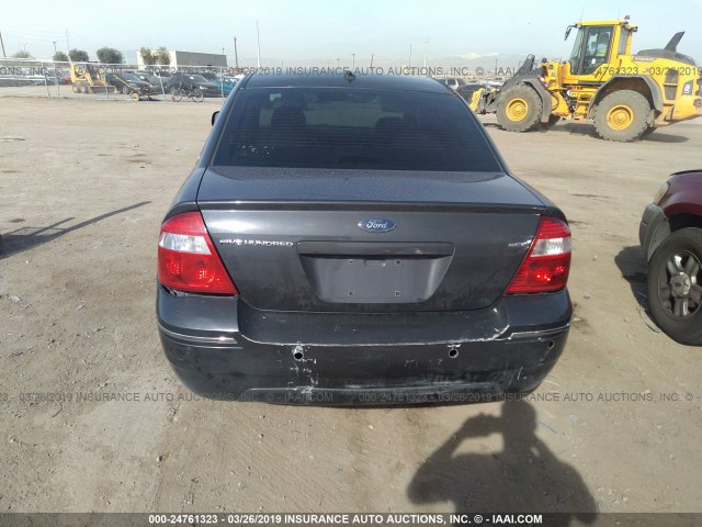 1FAFP24157G102325 - 2007 FORD FIVE HUNDRED SEL GRAY photo 6