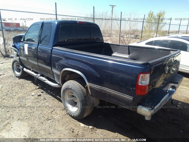 JT4UN22D9T0022677 - 1996 TOYOTA T100 XTRACAB Dark Blue photo 3