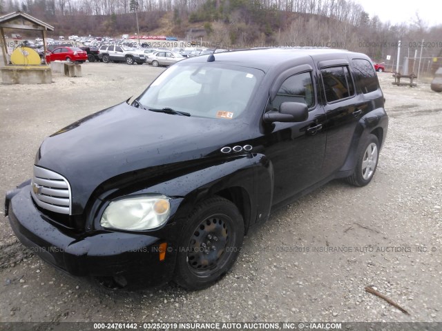 3GNCA13D68S669187 - 2008 CHEVROLET HHR LS Negro foto 2