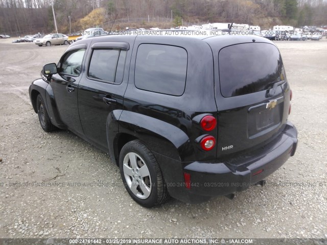 3GNCA13D68S669187 - 2008 CHEVROLET HHR LS Negro foto 3