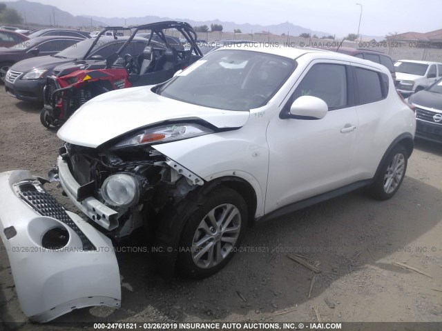 JN8AF5MR5DT222616 - 2013 NISSAN JUKE S/SV/SL WHITE photo 2