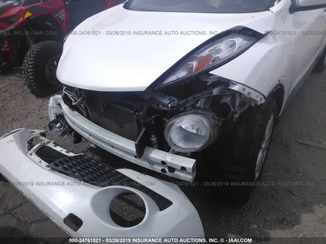 JN8AF5MR5DT222616 - 2013 NISSAN JUKE S/SV/SL WHITE photo 6