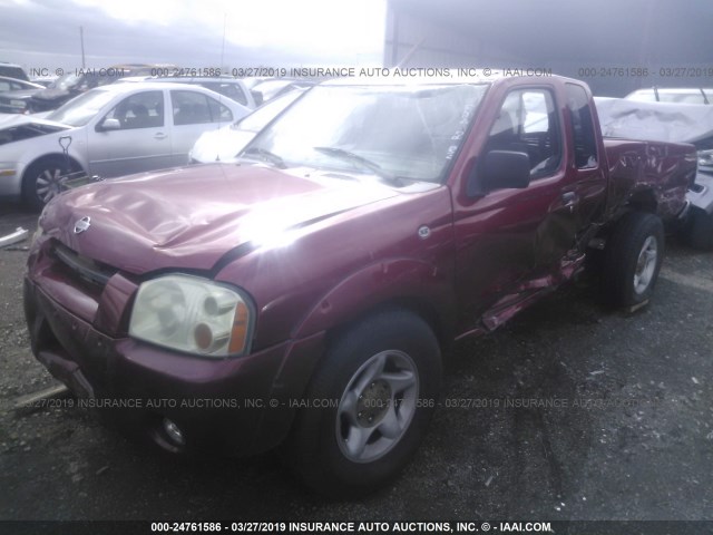 1N6DD26S51C353549 - 2001 NISSAN FRONTIER KING CAB XE RED photo 2