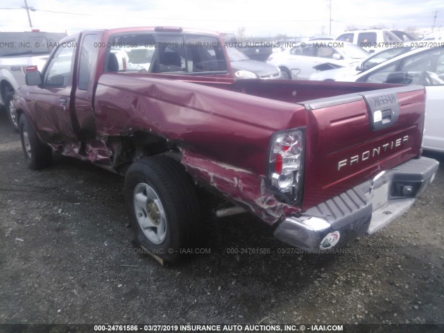 1N6DD26S51C353549 - 2001 NISSAN FRONTIER KING CAB XE RED photo 3