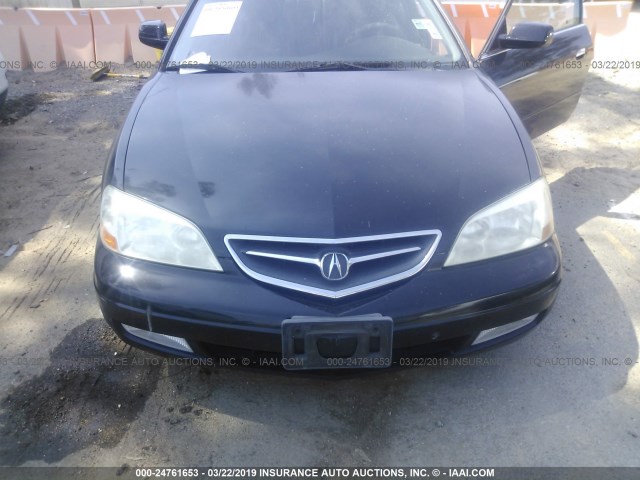 19UYA42442A003487 - 2002 ACURA 3.2CL BLACK photo 6