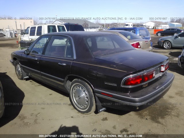 1G4HR52L5SH475060 - 1995 BUICK LESABRE LIMITED BURGUNDY photo 3