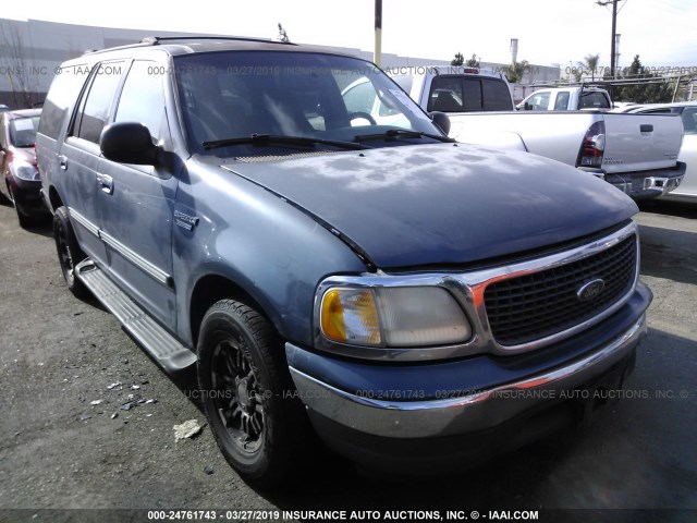 1FMRU1564YLB91488 - 2000 FORD EXPEDITION XLT BLUE photo 1