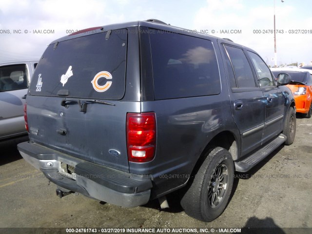 1FMRU1564YLB91488 - 2000 FORD EXPEDITION XLT BLUE photo 4