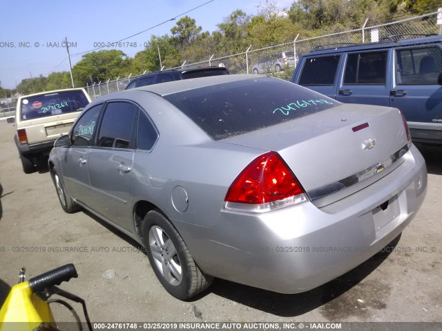 2G1WB55K469144377 - 2006 CHEVROLET IMPALA LS SILVER photo 3