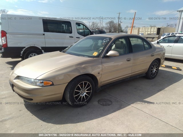 1G3WX52H8YF266252 - 2000 OLDSMOBILE INTRIGUE GLS GOLD photo 2