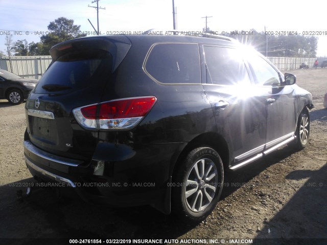 5N1AR2MN3FC617715 - 2015 NISSAN PATHFINDER S/SV/SL/PLATINUM BLACK photo 4