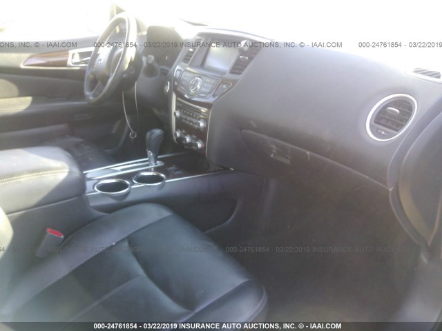 5N1AR2MN3FC617715 - 2015 NISSAN PATHFINDER S/SV/SL/PLATINUM BLACK photo 5