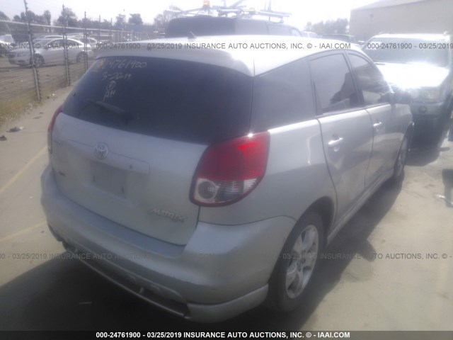 2T1KY32E24C187359 - 2004 TOYOTA COROLLA MATRIX XRS SILVER photo 4