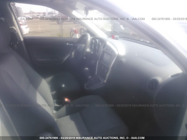 2T1KY32E24C187359 - 2004 TOYOTA COROLLA MATRIX XRS SILVER photo 5