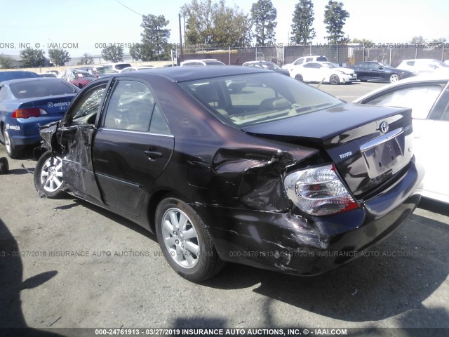 JTDBF32K240154772 - 2004 TOYOTA CAMRY LE/XLE MAROON photo 3