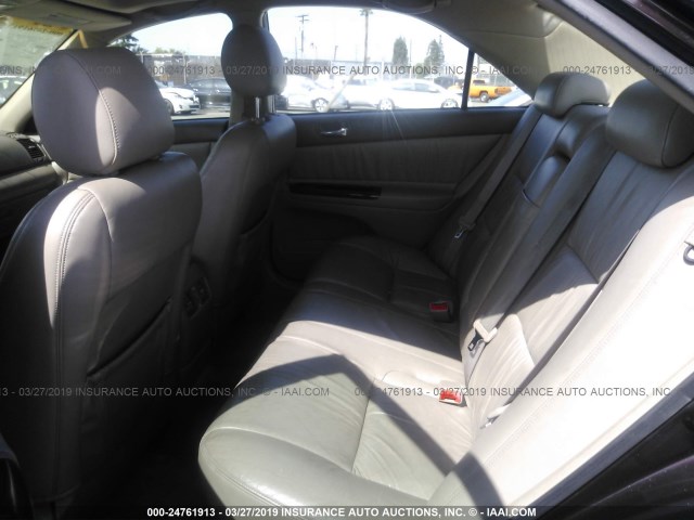 JTDBF32K240154772 - 2004 TOYOTA CAMRY LE/XLE MAROON photo 8