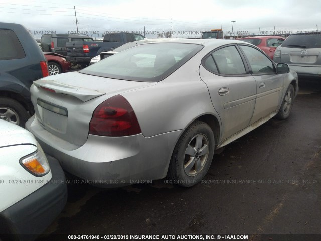 2G2WP552961248374 - 2006 PONTIAC GRAND PRIX SILVER photo 4