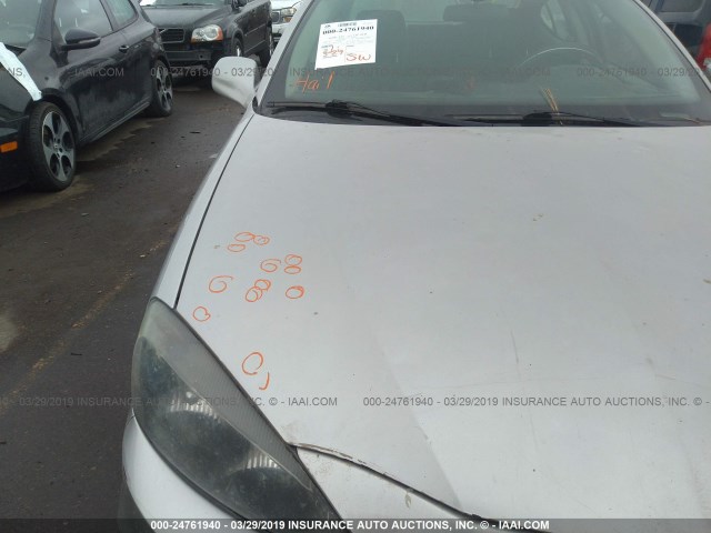 2G2WP552961248374 - 2006 PONTIAC GRAND PRIX SILVER photo 6