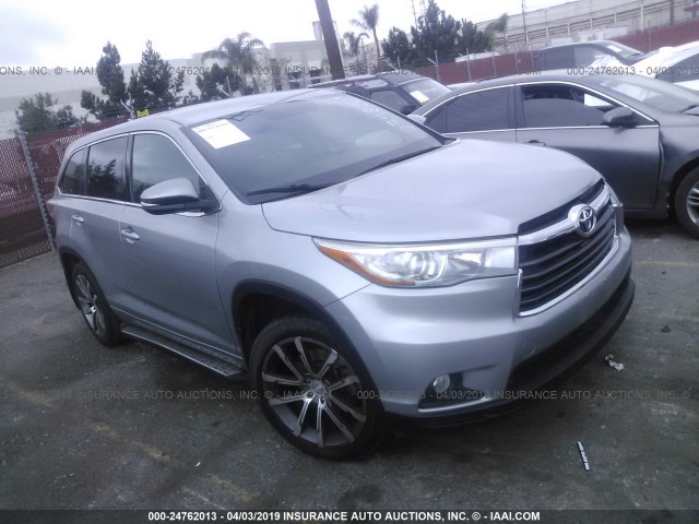 5TDZKRFH7FS074850 - 2015 TOYOTA HIGHLANDER LE/LE PLUS SILVER photo 1