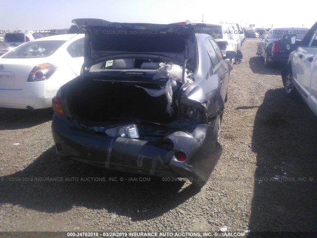 JTDBU4EE1A9113557 - 2010 TOYOTA COROLLA S/LE/XLE GRAY photo 6