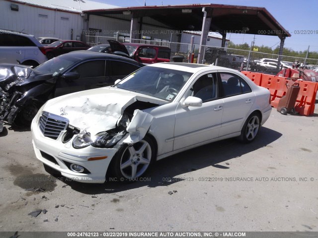 WDBUF56XX9B398707 - 2009 MERCEDES-BENZ E 350 WHITE photo 2