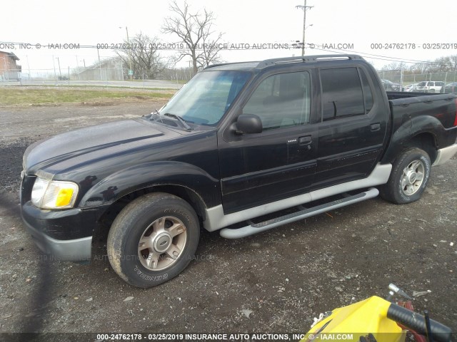 1FMZU67E73UC81447 - 2003 FORD EXPLORER SPORT TR  BLACK photo 2