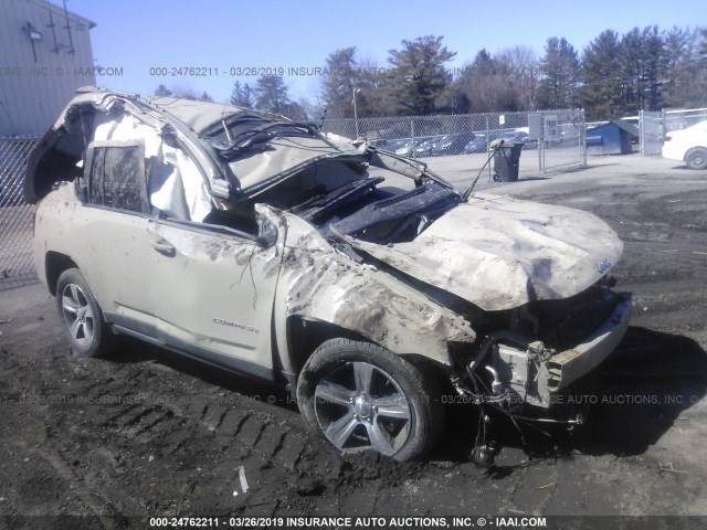 1C4NJDEB3GD768031 - 2016 JEEP COMPASS LATITUDE TAN photo 1