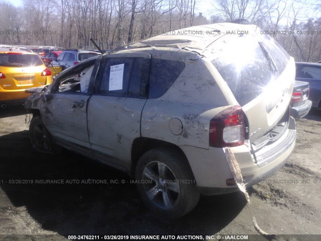 1C4NJDEB3GD768031 - 2016 JEEP COMPASS LATITUDE TAN photo 3