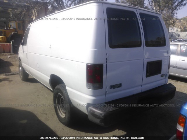 1FTSE34L12HA15546 - 2002 FORD ECONOLINE E350 SUPER DUTY VAN WHITE photo 3