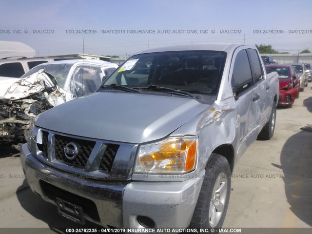 1N6BA0EK9BN316192 - 2011 NISSAN TITAN S/SV/SL/PRO-4X SILVER photo 2