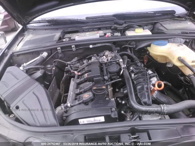 WAUAF78E48A066680 - 2008 AUDI A4 2.0T BLUE photo 10