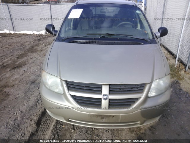 1D4GP24R86B633201 - 2006 DODGE GRAND CARAVAN SE GOLD photo 6