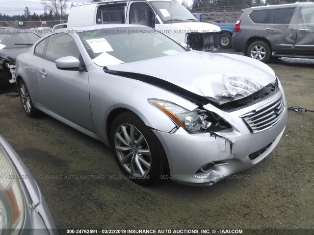 JN1CV6EL7DM983121 - 2013 INFINITI G37 SILVER photo 1