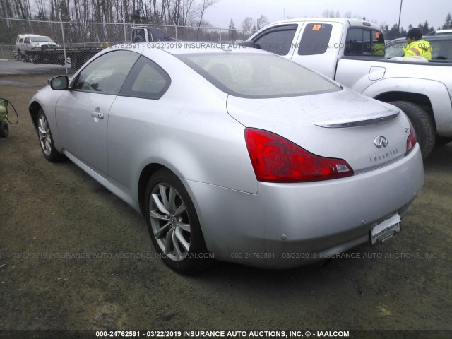 JN1CV6EL7DM983121 - 2013 INFINITI G37 SILVER photo 3