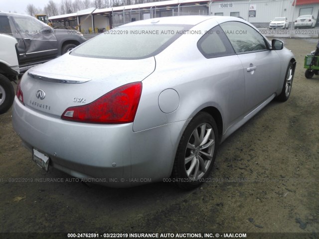 JN1CV6EL7DM983121 - 2013 INFINITI G37 SILVER photo 4