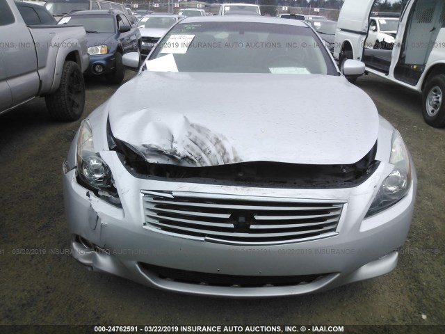 JN1CV6EL7DM983121 - 2013 INFINITI G37 SILVER photo 6