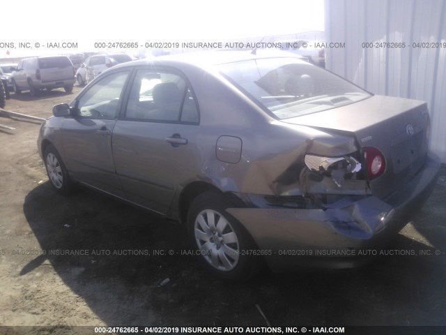 1NXBR32E43Z057528 - 2003 TOYOTA COROLLA CE/LE/S GRAY photo 3